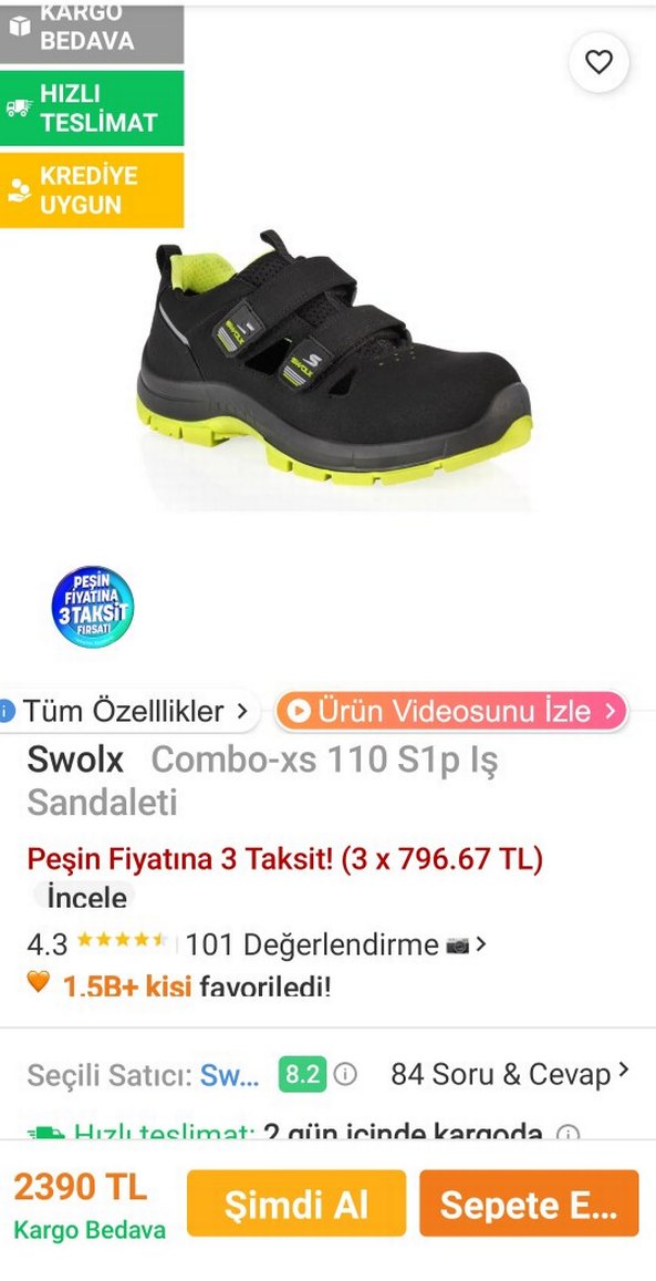 Diger Erkek Siyah Spor Sandalet Velcro - Görsel 4