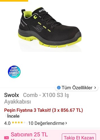 Diğer Diger Erkek Sarı Spor Outdoor Ayakkabı