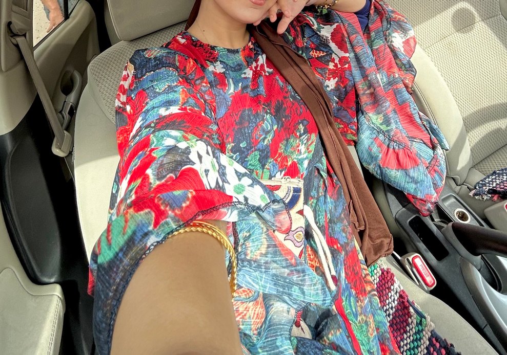 Çiçek Desenli Uzun Kollu Bohem Elbise - Görsel 5