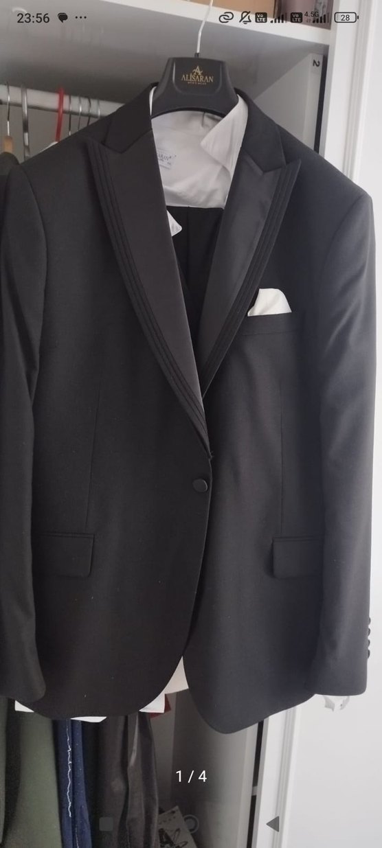 Siyah Modern Klasik Damatlık Takım Elbise - Görsel 2