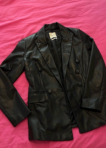 Suni deri kpton blazer ceket
