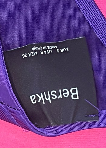Bershka Uzun Kollu Mor V Yaka Gotik Elbise