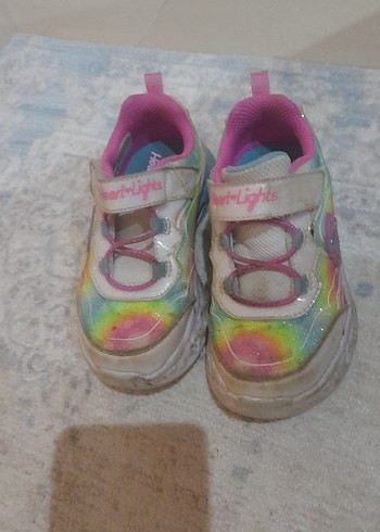 Kız Çocuk Renkli Bağcıklı Sneaker - Görsel 2