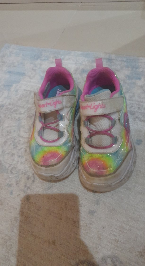 Kız Çocuk Renkli Bağcıklı Sneaker - Görsel 2