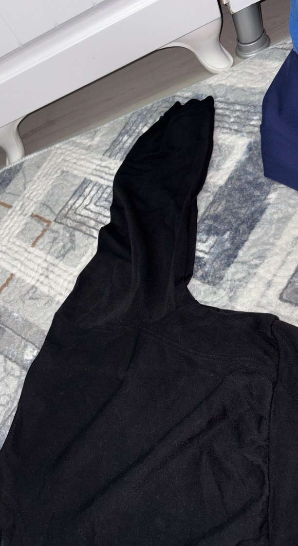 Siyah Salaş Crop bluz - Görsel 2