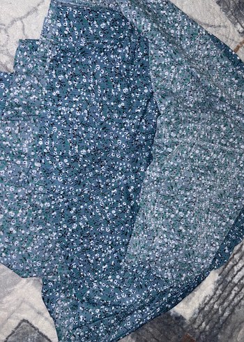 Mavi Bohem Renkli şortlu Mini Etek - Görsel 2