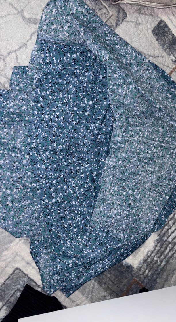 Mavi Bohem Renkli şortlu Mini Etek - Görsel 2