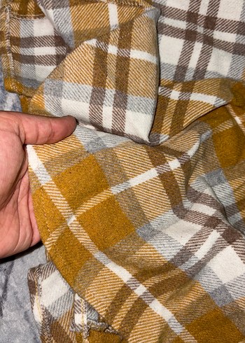 Ekoseli Kahverengi Pilili Midi Etek - Görsel 3