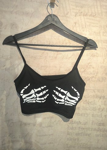 Kuru Kafalı Siyah Bralet