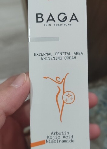Baga genital bölge beyazlatıcı 