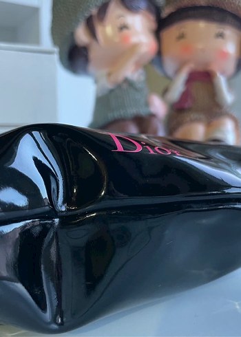Dior Koyu Pembeli makyaj çantası - Görsel 5