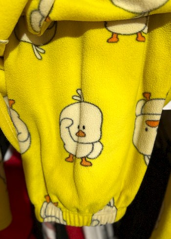 Sarı Baskılı Hamile Polar Sweatshirt - Görsel 3