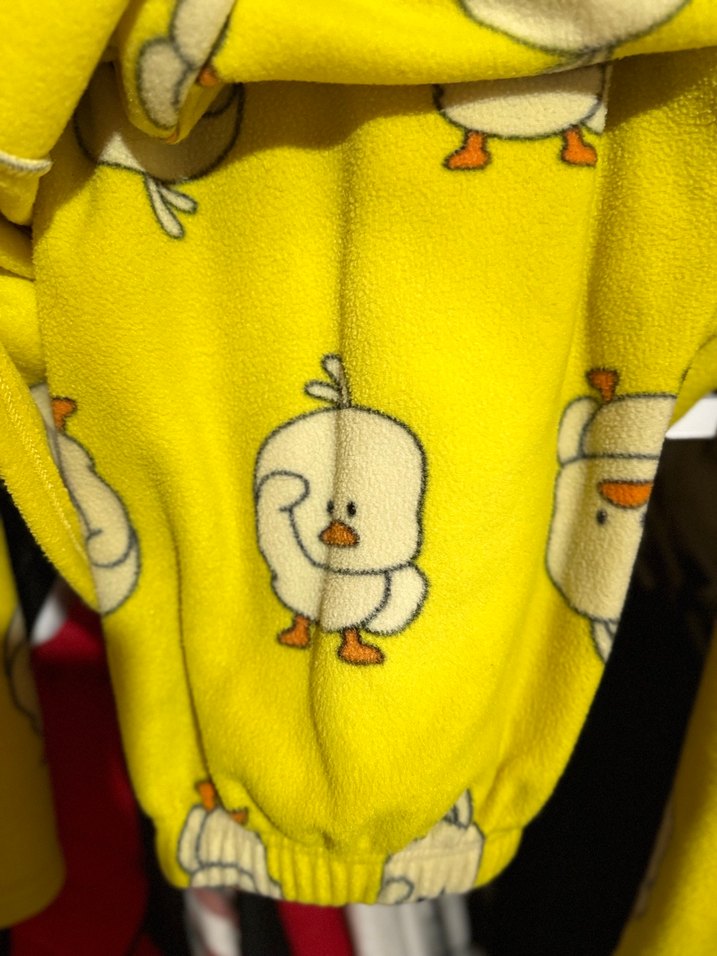 Sarı Baskılı Hamile Polar Sweatshirt - Görsel 3