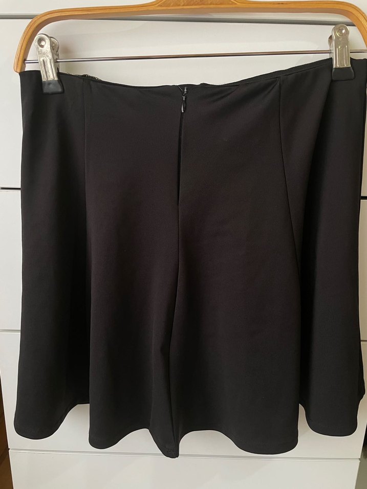 Siyah Pilili Midi Eteği - Görsel 2