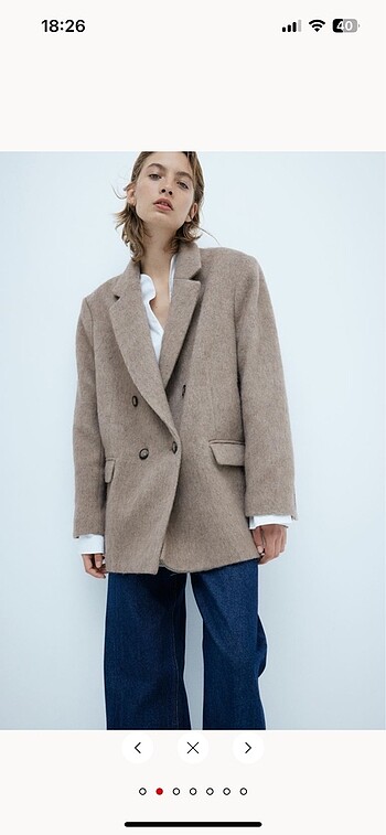 l Beden H&m yün karışımlı blazer