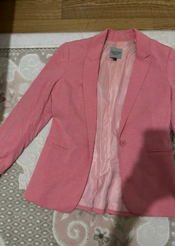Bershka Pembe Blazer Ceket