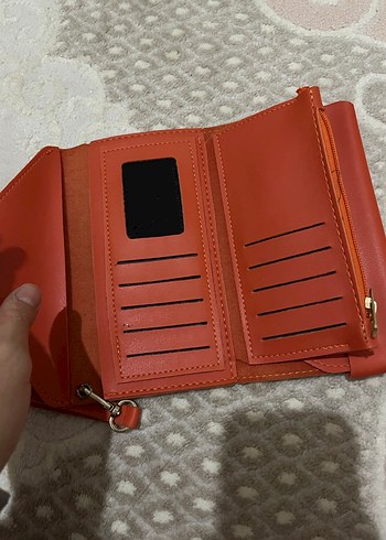 Deri Kadın Portföy Cüzdan Fermuarlı - Görsel 5