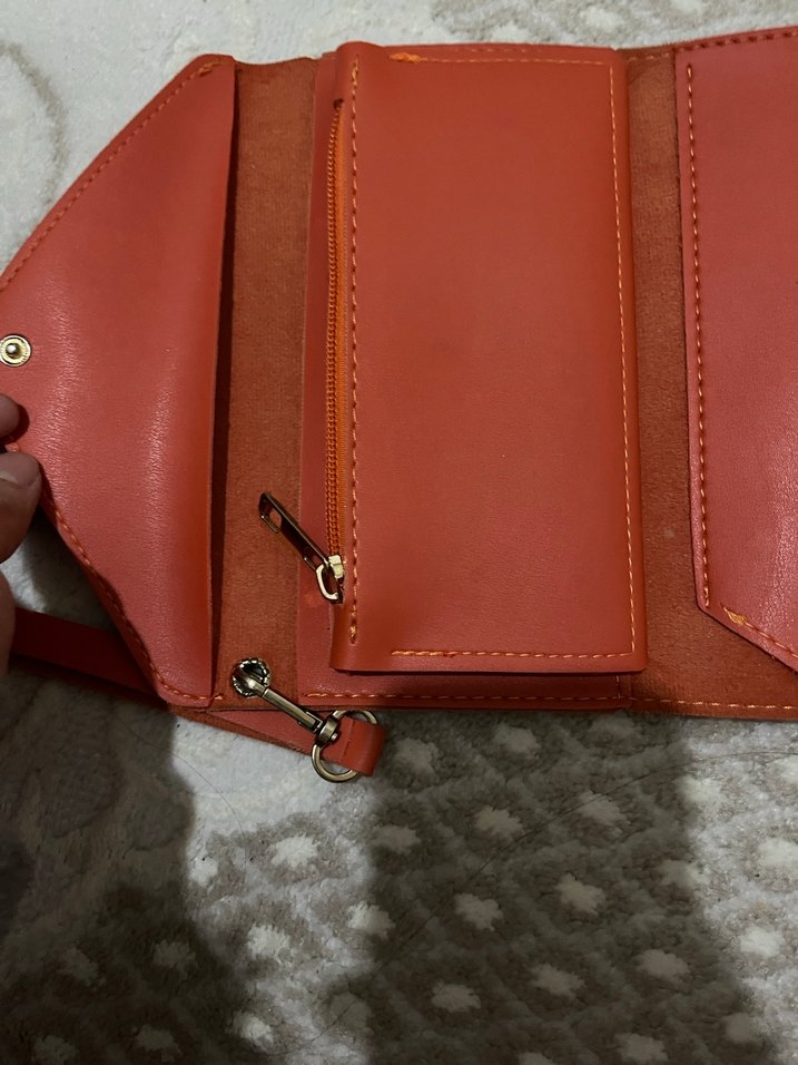 Deri Kadın Portföy Cüzdan Fermuarlı - Görsel 4