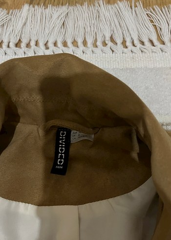 Deri Görünümlü Kahverengi Kadın Ceket - Görsel 5