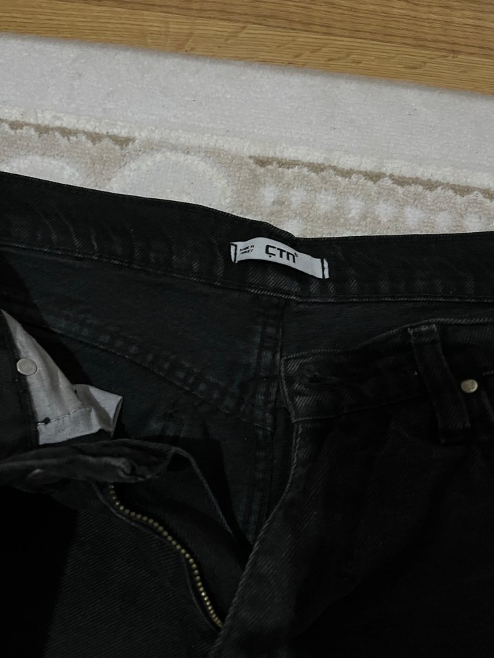 Kadın Siyah Bol Kesim Uzun Pantolon - Görsel 3