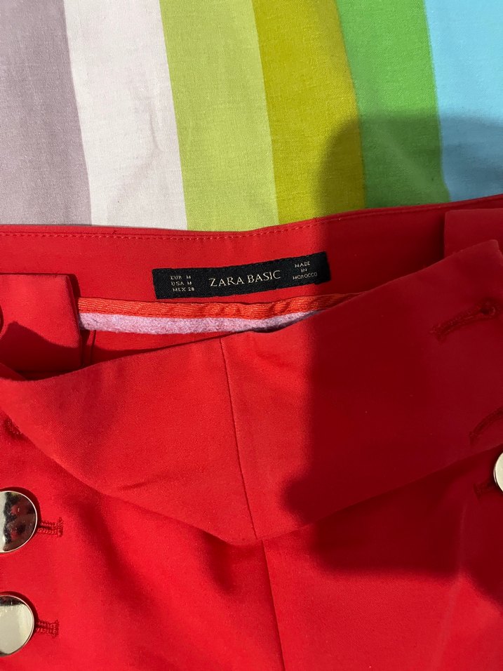 Kırmızı Kumaş Pantolon - Görsel 3