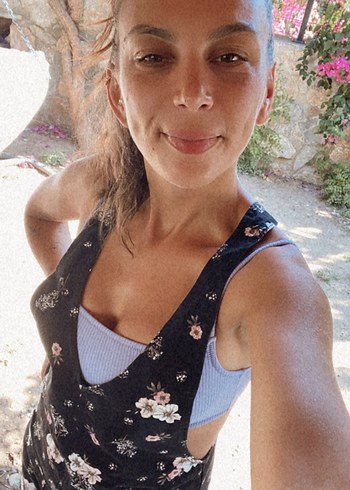 Siyah Çiçek Desenli  elbise - Görsel 4