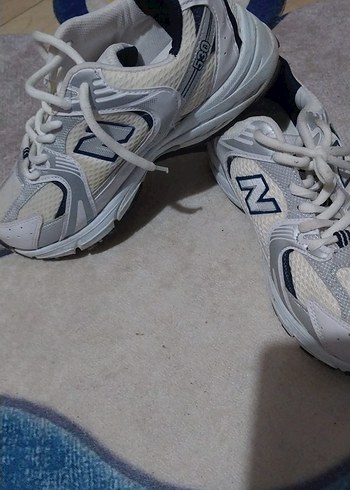 38 Beden New Balance Beyaz Gri Spor Kadın Sneaker