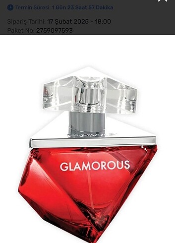 Farmasi glamorous bayan edp jelatinli