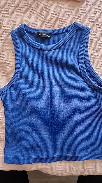 lacivert crop atlet
