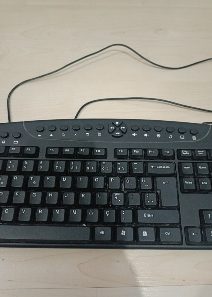 Kablolu klavye USB girişli - Görsel 3