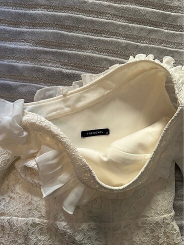 38 Beden beyaz Renk Nikah, after parti beyaz elbise