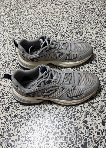 Gri Bağcıklı Spor erkek lotto koşu ayakkabısı - Görsel 2