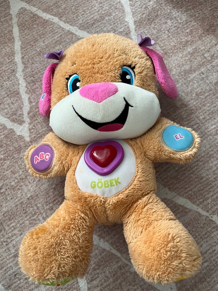 Renkli Eğitici Peluş Oyuncak Köpek - Görsel 2