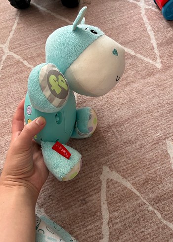 Turkuaz Pastel Peluş Oyuncak Hipopotam - Görsel 6