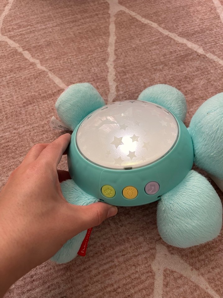 Turkuaz Pastel Peluş Oyuncak Hipopotam - Görsel 4