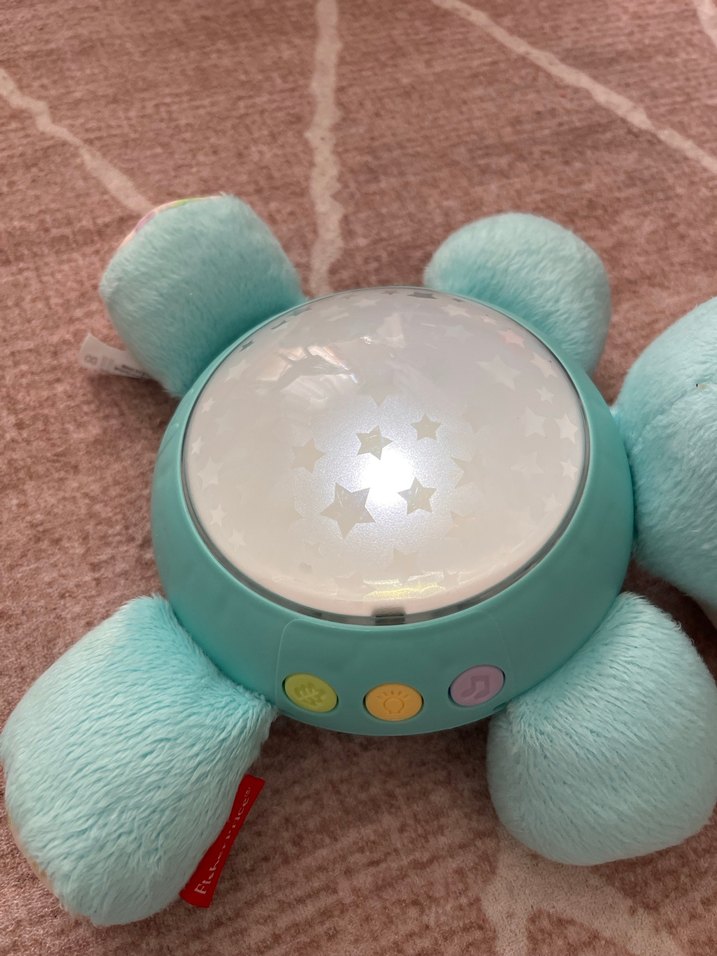 Turkuaz Pastel Peluş Oyuncak Hipopotam - Görsel 3