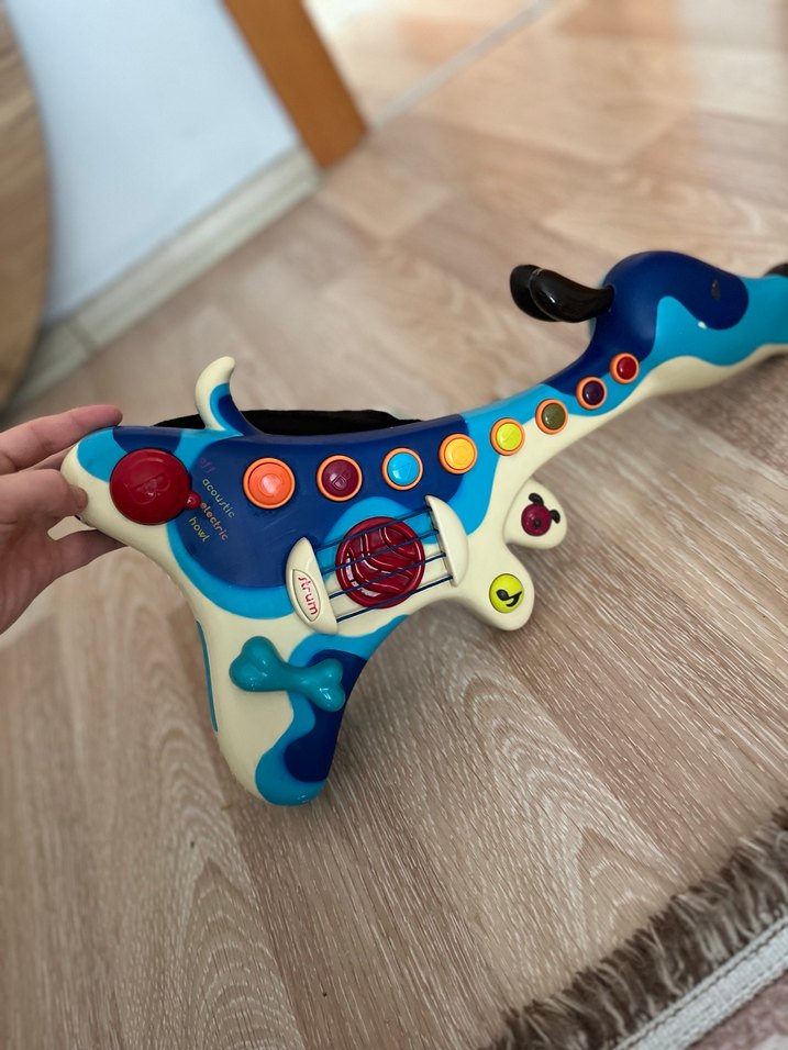 Renkli Müzikal Oyuncak Gitar - Görsel 5