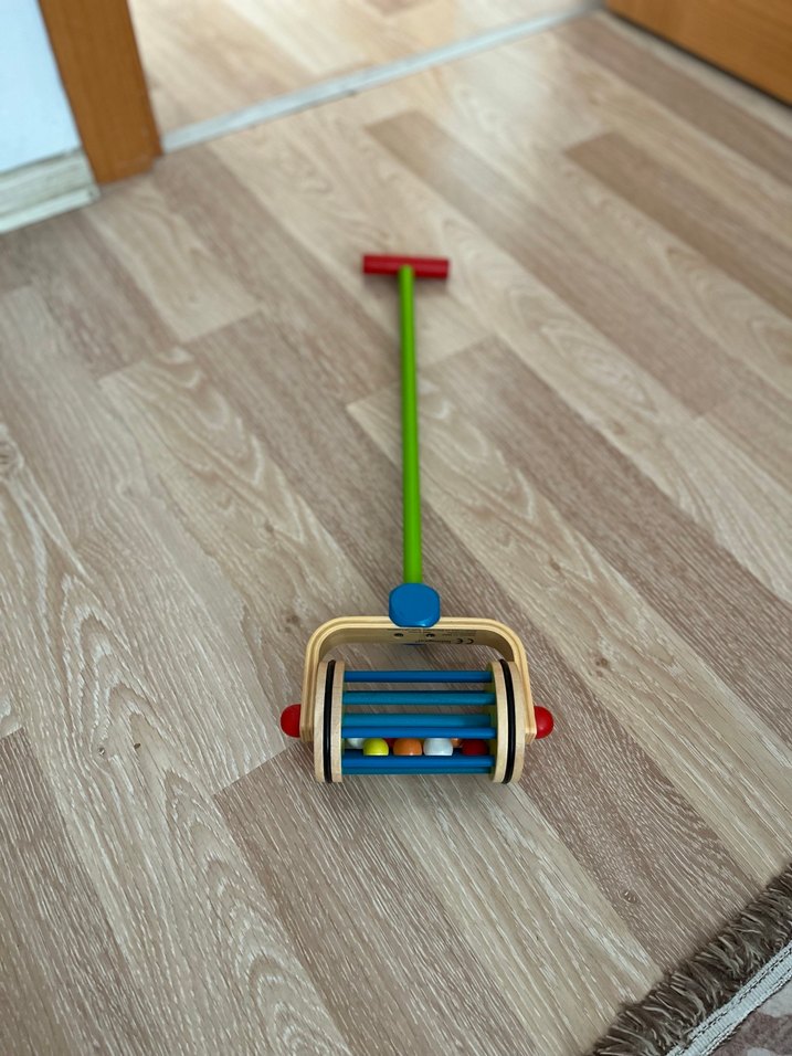 Renkli Ahşap Müzikli Yürüyüş Oyuncağı - Görsel 2