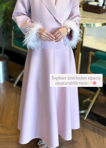 Pembe Tüylü Kadın Etek takım - Görsel 3