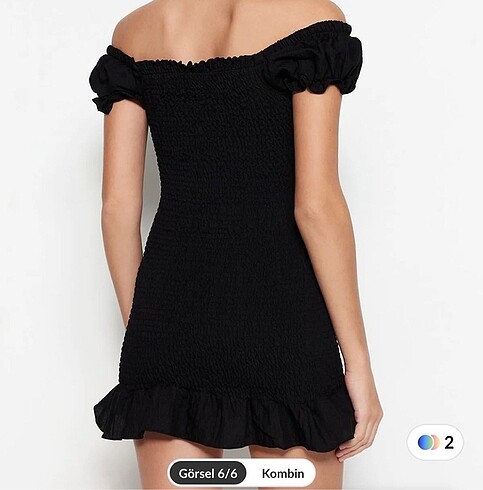 Trendyol & Milla siyah gipeli mini elbise