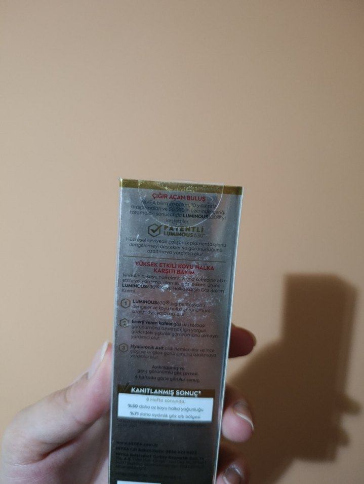 Nivea Cellular Luminous630 Göz Bakım Kremi - Görsel 4