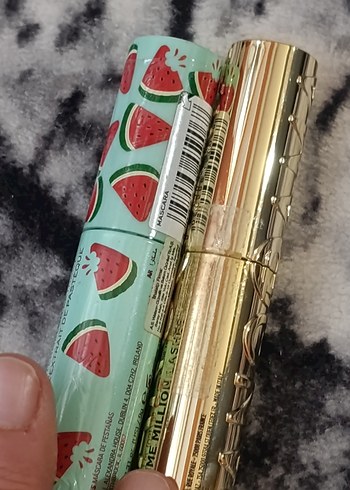 Altın Parlak Maskara Seti - Görsel 2