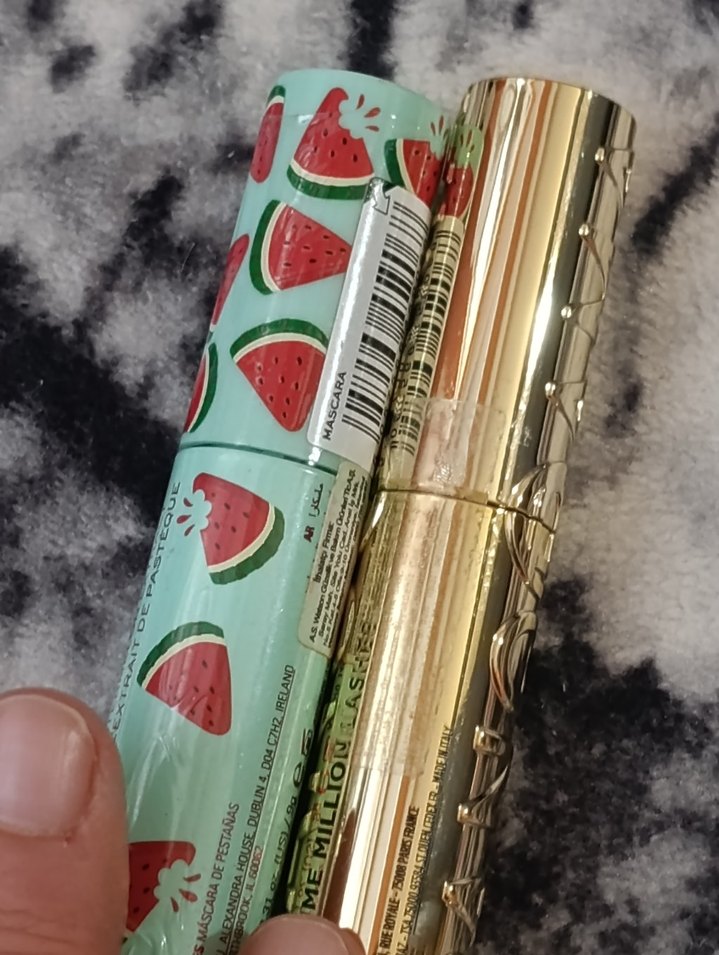 Altın Parlak Maskara Seti - Görsel 2