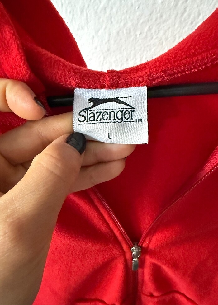 Kırmızı Polar ceket - Görsel 2