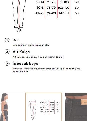 Kadın Siyah Baskılı Kısa Boyfriend Kot Pantolon - Görsel 2