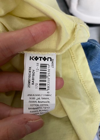 Koton Erkek Çocuk Sarı Kısa Kollu Baskılı Tişört