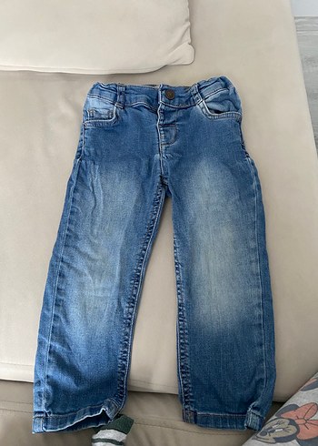 Erkek Çocuk Gri Bol Kesim Denim Pantolon