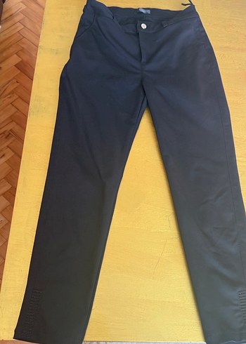 Diğer Kadin Siyah Normal Kesim Kumas Pantolon