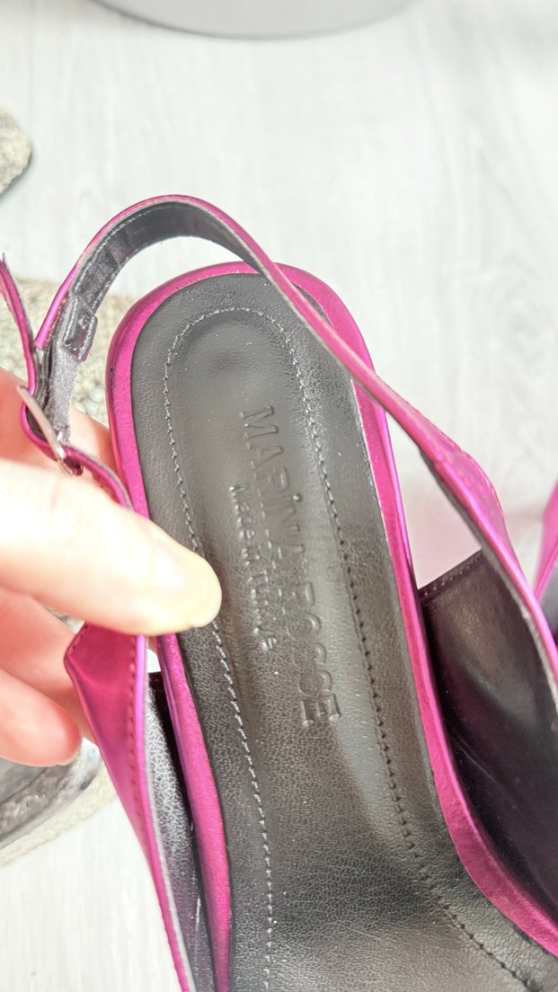 Parlak Pembe Kadın Stiletto Topuklu Ayakkabı - Görsel 3