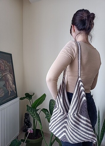 Kroşe Çanta/ Örgü Çanta - Görsel 2